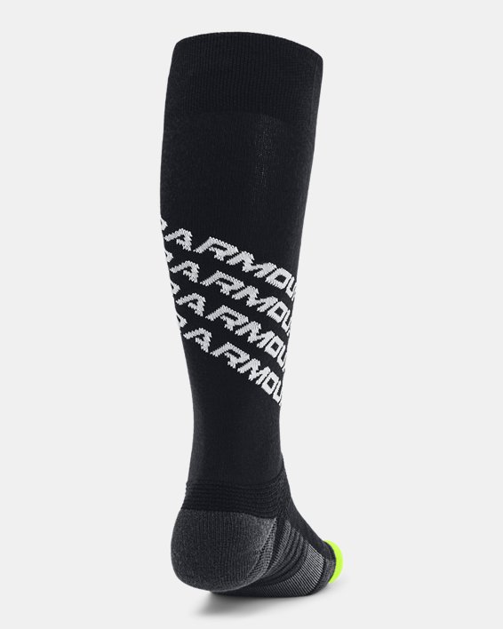 ถุงเท้าฟุตบอลยาวเหนือน่องข้อสูง UA ยูนิเซ็กส์ in Black image number 2